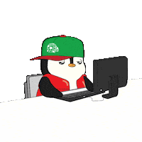 Excited Lets Go Sticker by Pudgy Penguins