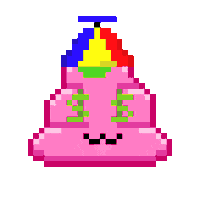 Art Shitting Sticker by Poopies.io
