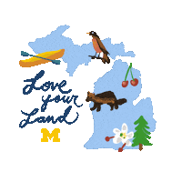 Happy Earth Day Sticker by University of Michigan