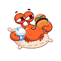 Relax Eating Sticker