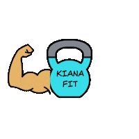 kianatom-breshears fitness muscle kettlebell kiana Sticker