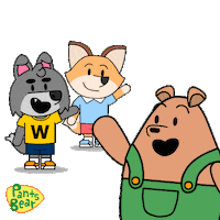Bear Hello Sticker