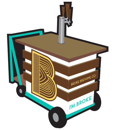Craft Beer Sticker by Broke Brewing Co.