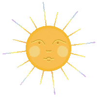 Blinking Rainbow Sun Sticker by Joe Daley