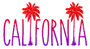 los angeles california Sticker by Pretty Whiskey / Alex Sautter