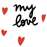 In Love Hearts Sticker by Le Biberon Français