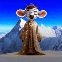 moosiahzen cow mountains feel divine GIF