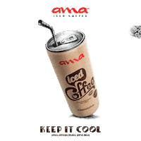 Keep It Cool Iced Coffee Sticker by ama caffe