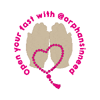 Praying Islamic Relief Sticker by Orphans in need