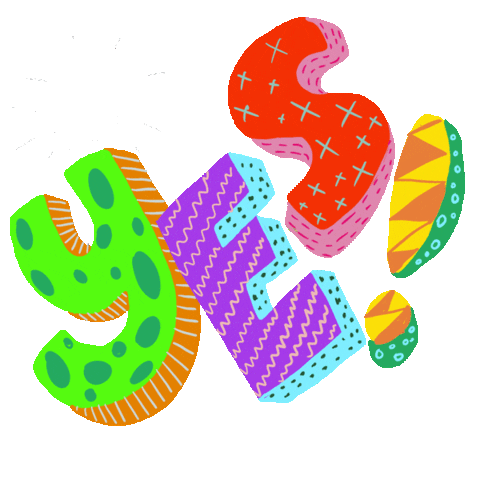 Happy Reaction Sticker by curly_mads