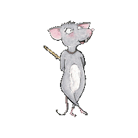 Happy Mouse Sticker by The Twiolins