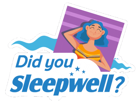 OfficialSleepwell giphyupload sleep relax vacation Sticker