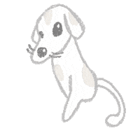 audreykomg happy dog tail ecwife Sticker