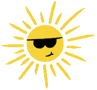 happy summer sun sunglasses sunshine Sticker