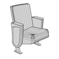Cinema Chair Sticker by Cine CCC