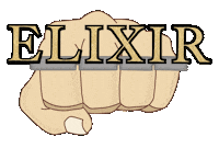 elixirmediaco instagram black gold badass Sticker