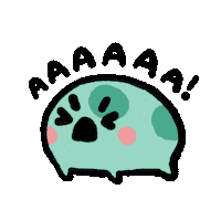 Scream Yell Sticker by angy frog