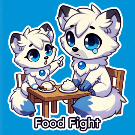 Chibi Dinnertime GIF