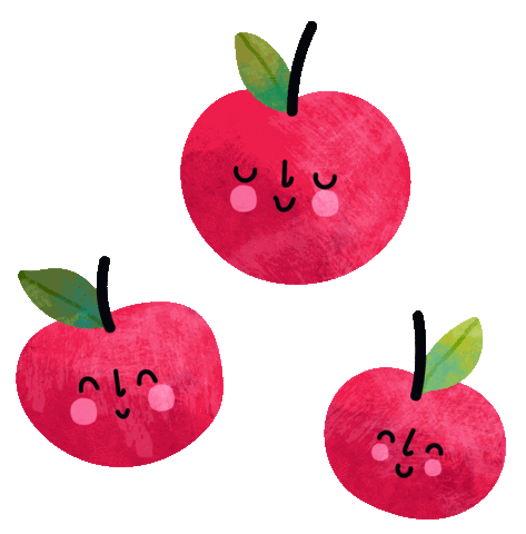 Happy Apple Tree Sticker by Tracy Myers Design