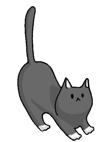 Kitten Greycat Sticker