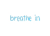 Breathe Out Deep Breath Sticker