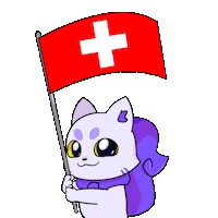 Chocolate Flag Sticker by Lucky Kat Studios