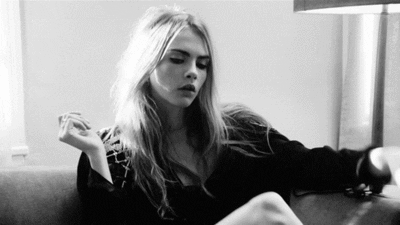 tired beautiful girl GIF