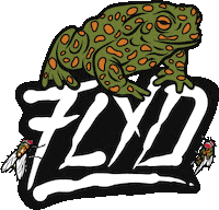 flydaniel fly frog toad flies Sticker