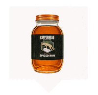 Spiced Rum Love Sticker by CopperheadDistillery