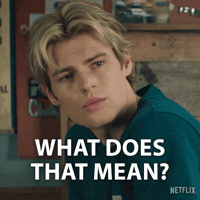 What Does That Mean No Idea GIF by NETFLIX