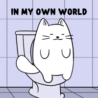 Zoning Out Head In The Clouds GIF by MESA My Emotional Support Animal