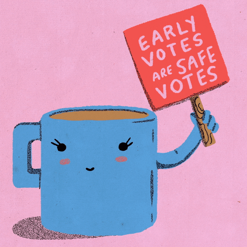 Coffee Register To Vote GIF by INTO ACTION