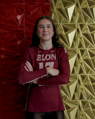 Elon Volleyball GIF by Elon Phoenix