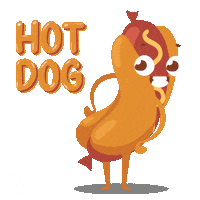 Hot Dog Booty Sticker by Loot Crate