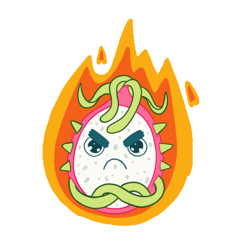 Dragon Fruit Anger Sticker