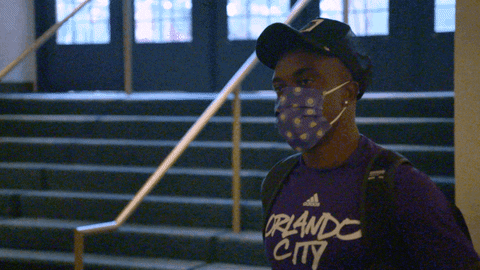 Orlando City Mask GIF by Major League Soccer