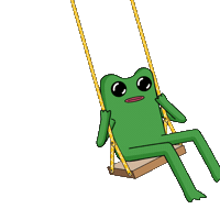 Just Hanging Around Good Times Sticker by fwogs