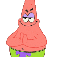 Scheming Patrick Star Sticker