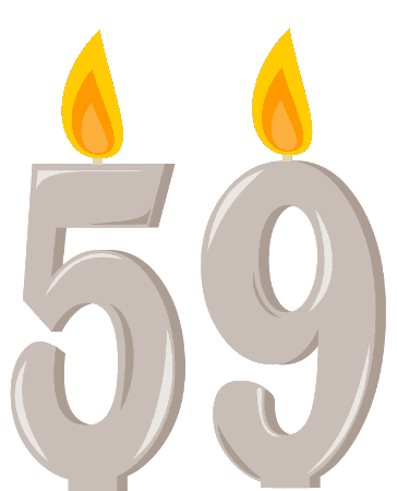 Birthday Flickering Sticker