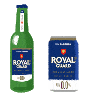 cervezaroyalguard royalguard merecidorelajo cerogrados royalguarcero Sticker