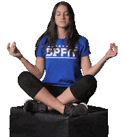 Meditating Inner Peace Sticker by Bluprint Fitness