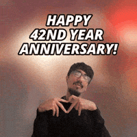 Happy 42Nd Anniversary GIF