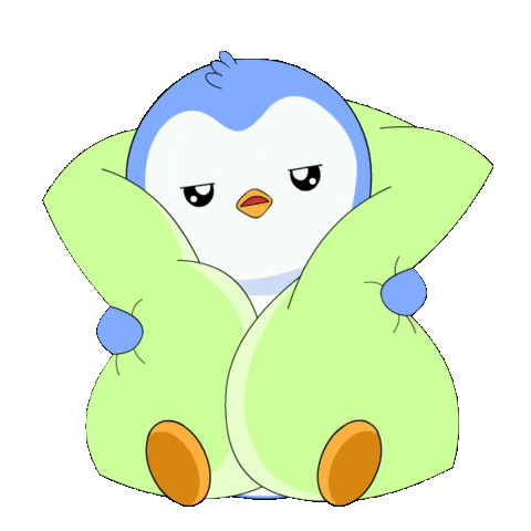 Tired Good Night Sticker by Pudgy Penguins