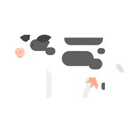 haka fun animal black and white skincare Sticker