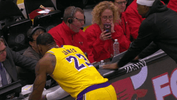 greeting lebron james GIF by NBA