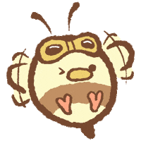 lecoffreaflonflons teacup abeille coffre flonflon Sticker