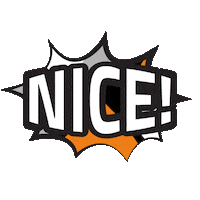 Nice One Sticker by David Malecki