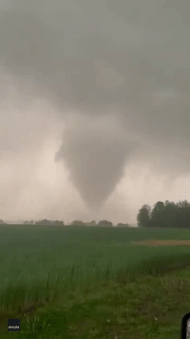 'Large' Funnel Cloud Touches Down in Western Ohio