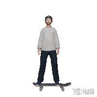 3dskatetricks skate skateboard skateboarding street Sticker