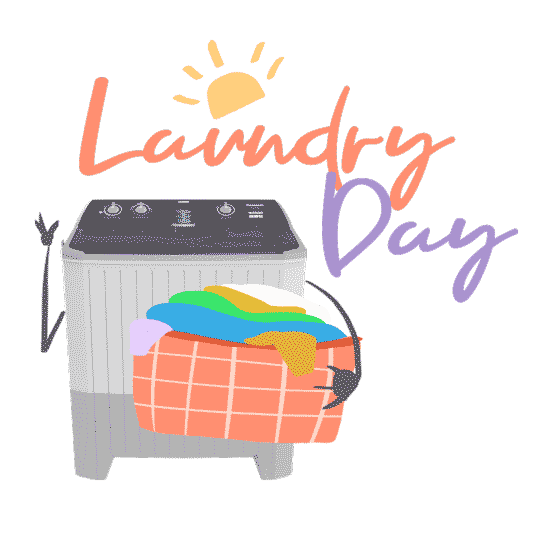 Laundry Day Sticker by PANASONIC HOME INDONESIA